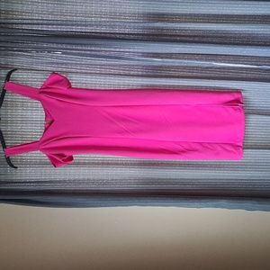 Bisou Bisou (Size 2) Cold Shoulder Dress Barbiecon trending